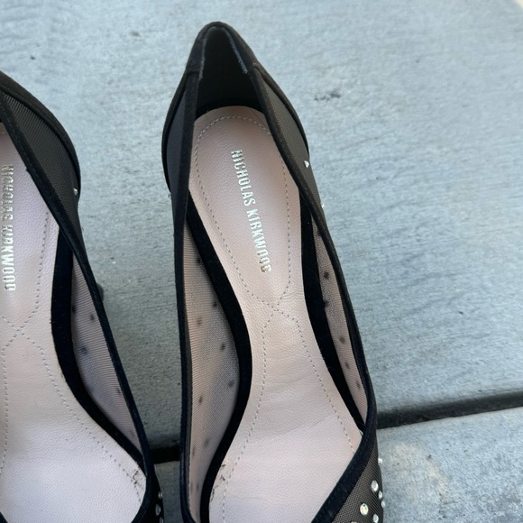 Nicholas kirkwood black mesh rhinestone heels - Picture 5 of 7